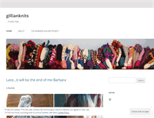 Tablet Screenshot of gillianknits.com